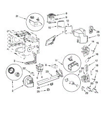 Interior And Air Flow Parts parts for Kenmore Microwave 665.88532900 (66588532900, 665 88532900) from AppliancePartsPros.com