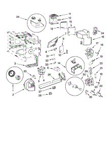 Interior And Air Flow Parts parts for Kenmore Microwave 665.88549900 (66588549900, 665 88549900) from AppliancePartsPros.com