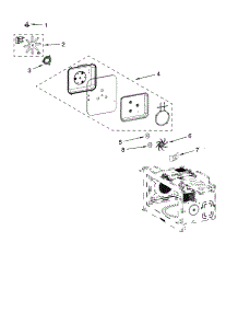 Convection Parts parts for Kenmore Microwave 665.88559900 (66588559900, 665 88559900) from AppliancePartsPros.com