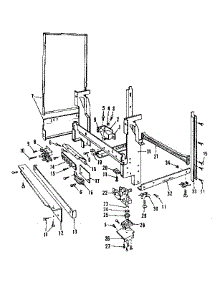 Frame Details parts for Kenmore Dishwasher 587.1516580 (5871516580, 587 1516580) from AppliancePartsPros.com