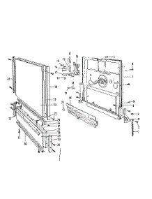Door Details parts for Kenmore Dishwasher 587.1517581 (5871517581, 587 1517581) from AppliancePartsPros.com