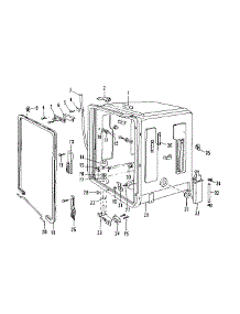 Tub Details parts for Kenmore Dishwasher 587.1517581 (5871517581, 587 1517581) from AppliancePartsPros.com