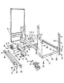 Frame Details parts for Kenmore Dishwasher 587.1517585 (5871517585, 587 1517585) from AppliancePartsPros.com