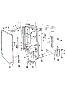 Tub Details parts for Kenmore Dishwasher 587.1517586 (5871517586, 587 1517586) from AppliancePartsPros.com