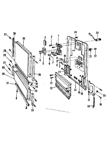 Door Details parts for Kenmore Dishwasher 587.151800 (587151800, 587 151800) from AppliancePartsPros.com