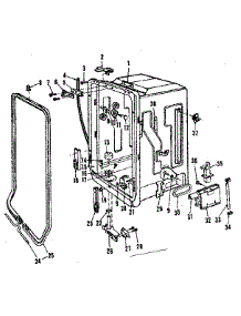 Tub Details parts for Kenmore Dishwasher 587.151800 (587151800, 587 151800) from AppliancePartsPros.com
