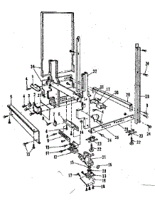 Frame Details parts for Kenmore Dishwasher 587.151800 (587151800, 587 151800) from AppliancePartsPros.com