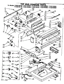 Top And Console Parts parts for Kenmore Washer 110.83194140 (11083194140, 110 83194140) from AppliancePartsPros.com