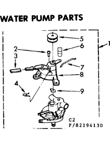 Water Pump Parts parts for Kenmore Washer 110.83194230 (11083194230, 110 83194230) from AppliancePartsPros.com