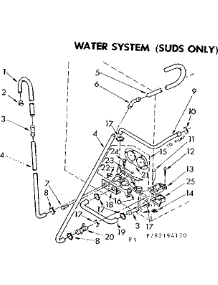 Water System Suds Only parts for Kenmore Washer 110.83194270 (11083194270, 110 83194270) from AppliancePartsPros.com