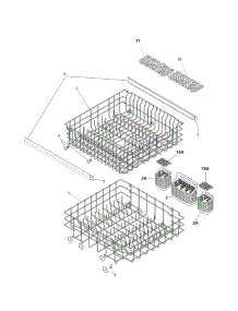 Racks parts for Kenmore Dishwasher 587.15262900 (58715262900, 587 15262900) from AppliancePartsPros.com