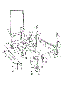 Frame Details parts for Kenmore Dishwasher 587.1526580 (5871526580, 587 1526580) from AppliancePartsPros.com