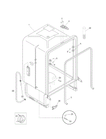 Tun parts for Kenmore Dishwasher 587.15269900A (58715269900A, 587 15269900A) from AppliancePartsPros.com