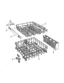 Rack Assembly parts for Kenmore Dishwasher 587.153000 (587153000, 587 153000) from AppliancePartsPros.com
