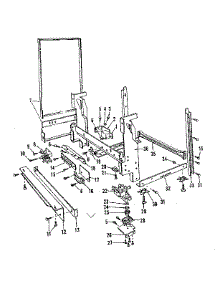 Frame Details parts for Kenmore Dishwasher 587.153000 (587153000, 587 153000) from AppliancePartsPros.com