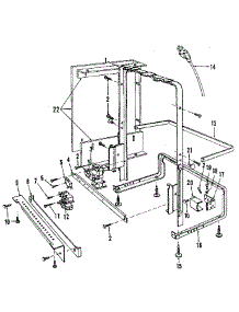 Frame Details parts for Kenmore Dishwasher 587.1530590 (5871530590, 587 1530590) from AppliancePartsPros.com