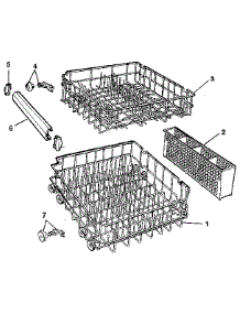 Rack Details parts for Kenmore Dishwasher 587.1530590 (5871530590, 587 1530590) from AppliancePartsPros.com