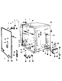 Tub Details parts for Kenmore Dishwasher 587.153100 (587153100, 587 153100) from AppliancePartsPros.com