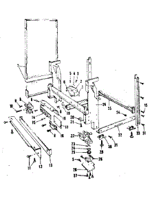 Frame Details parts for Kenmore Dishwasher 587.153100 (587153100, 587 153100) from AppliancePartsPros.com