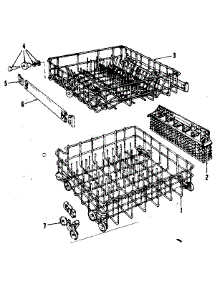Rack Assembly parts for Kenmore Dishwasher 587.153100 (587153100, 587 153100) from AppliancePartsPros.com