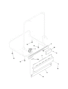 Frame parts for Kenmore Dishwasher 587.15313000A (58715313000A, 587 15313000A) from AppliancePartsPros.com