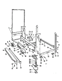 Frame Details parts for Kenmore Dishwasher 587.153200 (587153200, 587 153200) from AppliancePartsPros.com