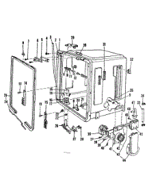 Tub Details parts for Kenmore Dishwasher 587.153200 (587153200, 587 153200) from AppliancePartsPros.com