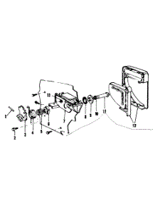 Detergent Cup Details parts for Kenmore Dishwasher 587.153300 (587153300, 587 153300) from AppliancePartsPros.com