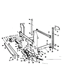 Frame Details parts for Kenmore Dishwasher 587.153300 (587153300, 587 153300) from AppliancePartsPros.com