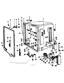 Tub Details parts for Kenmore Dishwasher 587.153300 (587153300, 587 153300) from AppliancePartsPros.com
