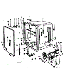 Tub Details parts for Kenmore Dishwasher 587.153302 (587153302, 587 153302) from AppliancePartsPros.com