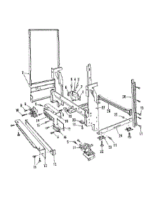 Frame Details parts for Kenmore Dishwasher 587.1536581 (5871536581, 587 1536581) from AppliancePartsPros.com