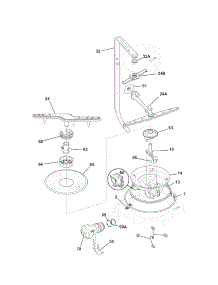 Motor & Pump parts for Kenmore Dishwasher 587.15372100B (58715372100B, 587 15372100B) from AppliancePartsPros.com