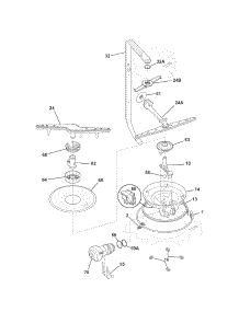 Motor & Pump parts for Kenmore Dishwasher 587.15373100A (58715373100A, 587 15373100A) from AppliancePartsPros.com
