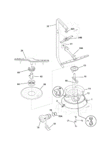 Motor & Pump parts for Kenmore Dishwasher 587.15382100B (58715382100B, 587 15382100B) from AppliancePartsPros.com