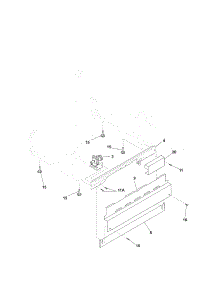 Frame parts for Kenmore Dishwasher 587.15382100B (58715382100B, 587 15382100B) from AppliancePartsPros.com