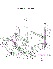Frame Details parts for Kenmore Dishwasher 587.703100 (587703100, 587 703100) from AppliancePartsPros.com