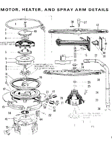Motor,Heater,& Spray Arm parts for Kenmore Dishwasher 587.703100 (587703100, 587 703100) from AppliancePartsPros.com