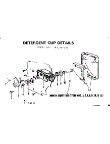 Detergent Cup Details parts for Kenmore Dishwasher 587.703102 (587703102, 587 703102) from AppliancePartsPros.com