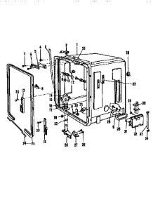 Tub parts for Kenmore Dishwasher 587.703103 (587703103, 587 703103) from AppliancePartsPros.com