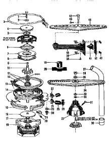 Motor, Heater, And Spray Arm parts for Kenmore Dishwasher 587.703103 (587703103, 587 703103) from AppliancePartsPros.com