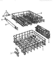 Rack Assembly parts for Kenmore Dishwasher 587.703103 (587703103, 587 703103) from AppliancePartsPros.com