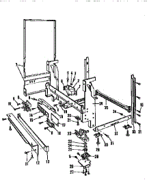Frame parts for Kenmore Dishwasher 587.703103 (587703103, 587 703103) from AppliancePartsPros.com