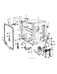 Tub Details parts for Kenmore Dishwasher 587.703200 (587703200, 587 703200) from AppliancePartsPros.com
