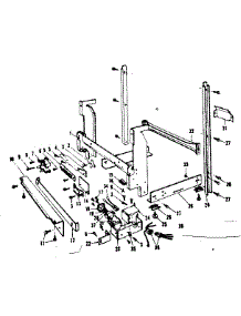 Frame Details parts for Kenmore Dishwasher 587.703200 (587703200, 587 703200) from AppliancePartsPros.com