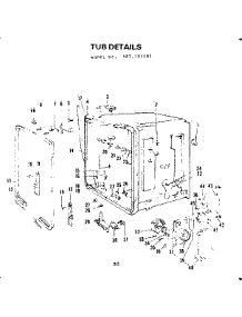 Tub Details parts for Kenmore Dishwasher 587.703202 (587703202, 587 703202) from AppliancePartsPros.com
