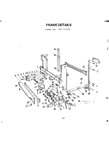 Frame Details parts for Kenmore Dishwasher 587.703202 (587703202, 587 703202) from AppliancePartsPros.com