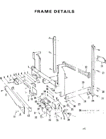 Frame Details parts for Kenmore Dishwasher 587.703300 (587703300, 587 703300) from AppliancePartsPros.com