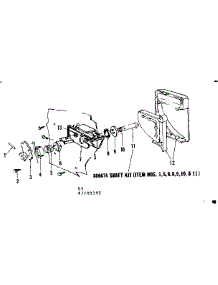 Detergent Cup Details parts for Kenmore Dishwasher 587.703302 (587703302, 587 703302) from AppliancePartsPros.com
