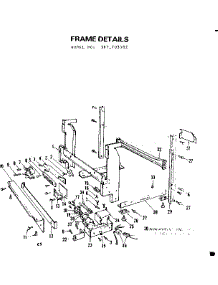 Frame parts for Kenmore Dishwasher 587.703302 (587703302, 587 703302) from AppliancePartsPros.com